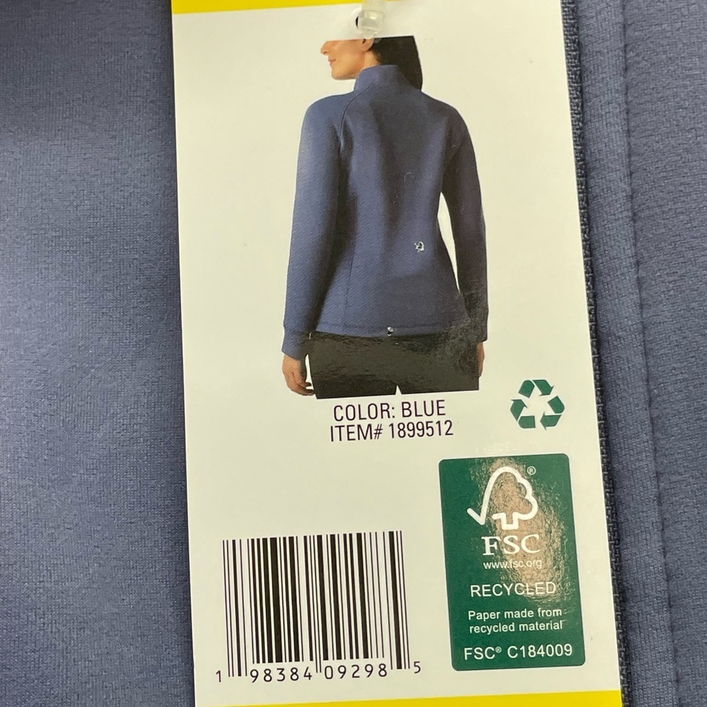 32 Degrees Heat Women’s blue Full Zip Athletic Jacket S NWT Workout Athleisure - Picture 10 of 15